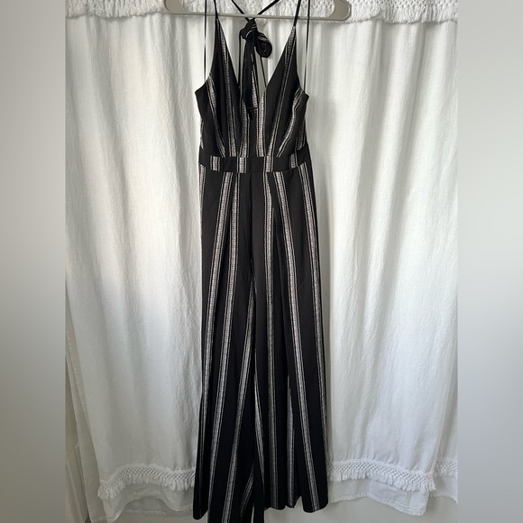 LUXXEL STRAPPY BLACK JUMPSUIT - Picture 1 of 5